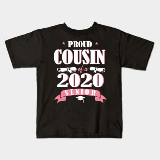 Proud Cousin Of A 2020 Senior Graduate Happy Graduation Last Day Class Of School Quarantine Kids T-Shirt